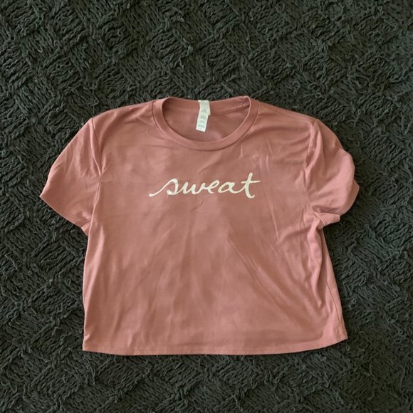 Short Sleeve "Sweat" T-Shirt in Blush - Picture 2 of 4